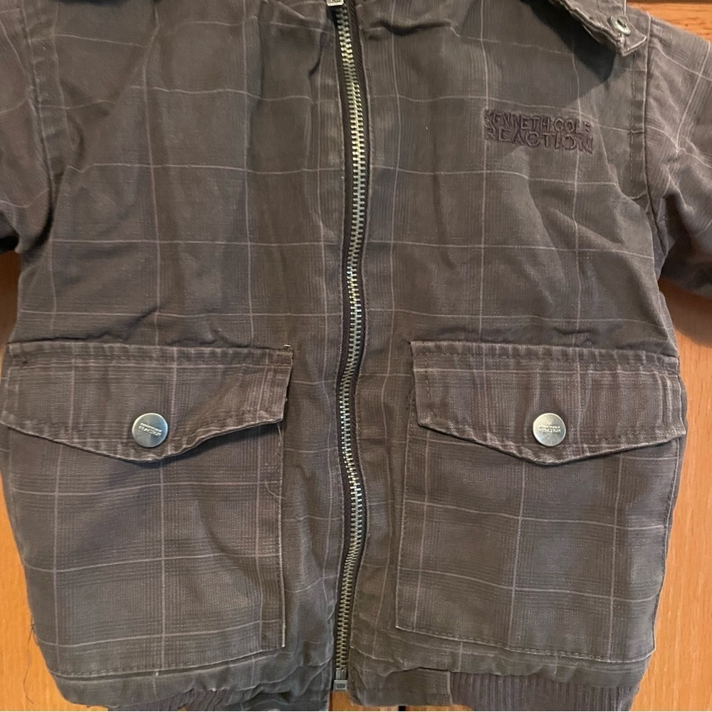 Kenneth Cole reaction Kids gray Jacket/coat size 24 months with hood - Picture 3 of 9